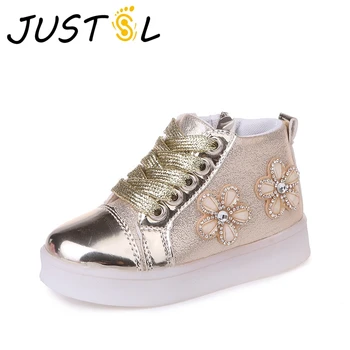 JUSTSL 2018 Spring Autumn children's fashion casual glowing shoes kids flowers LED soft sport shoes girls fashion sneakers
JUSTSL 2018 Spring Autumn children's fashion casual glowing shoes kids flowers LED soft sport shoes girls fashion sneakers