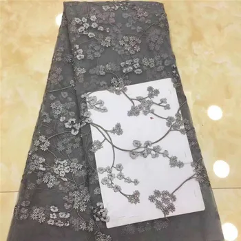 New Gray Embroidery French Lace Fabrics Nigerian Net Laces Fabrics High Quality African French Net Lace Fabric 5 yards For Dress
New Gray Embroidery French Lace Fabrics Nigerian Net Laces Fabrics High Quality African French Net Lace Fabric 5 yards For Dress