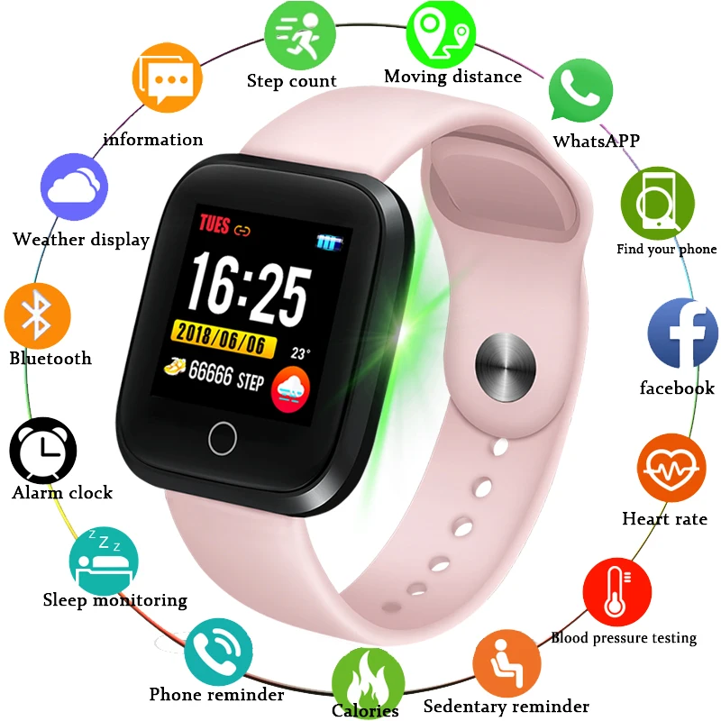 Heart Rate Monitor Smart Watch Sports Blood Pressure Pedometer Running OLED Touch Waterproof Fitness Intelligent Watch Men Women
Heart Rate Monitor Smart Watch Sports Blood Pressure Pedometer Running OLED Touch Waterproof Fitness Intelligent Watch Men Women