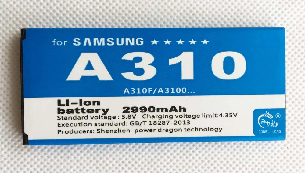 EB-BA310ABE Battery For Samsung A3 a310 A3100 A310F 2016 Edition EBBA310ABE donglilong
EB-BA310ABE Battery For Samsung A3 a310 A3100 A310F 2016 Edition EBBA310ABE donglilong
