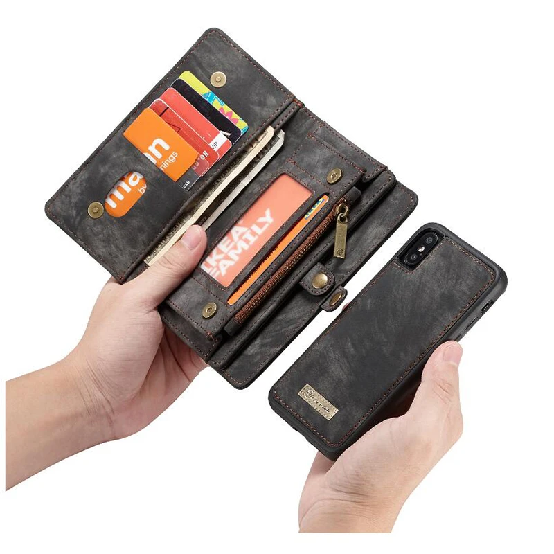 Genuine Leather Case For Samsung Galaxy S9 S 8 Plus Note Multi-function card Flip wallet Wallet Luxury Quality All inclusive | Мобильные