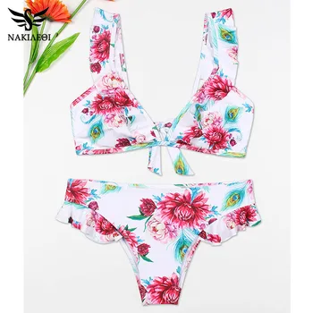 NAKIAEOI New Sexy Bikinis Women Swimsuit 2019 Summer Flower Bathing Suits Push Up Bikini Print Swimwear Beach Wear Biquinis
NAKIAEOI New Sexy Bikinis Women Swimsuit 2019 Summer Flower Bathing Suits Push Up Bikini Print Swimwear Beach Wear Biquinis