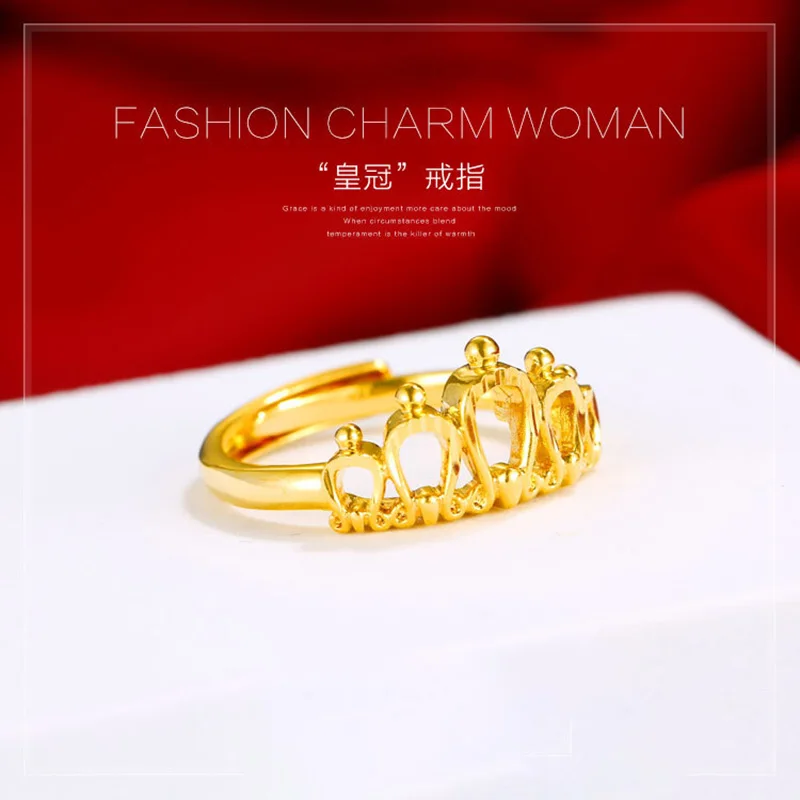 2019 Women's Fahsion Gold Crown Index Finger Ring Female Japanese and Korean Jewelry Live Decoration Ring
2019 Women's Fahsion Gold Crown Index Finger Ring Female Japanese and Korean Jewelry Live Decoration Ring