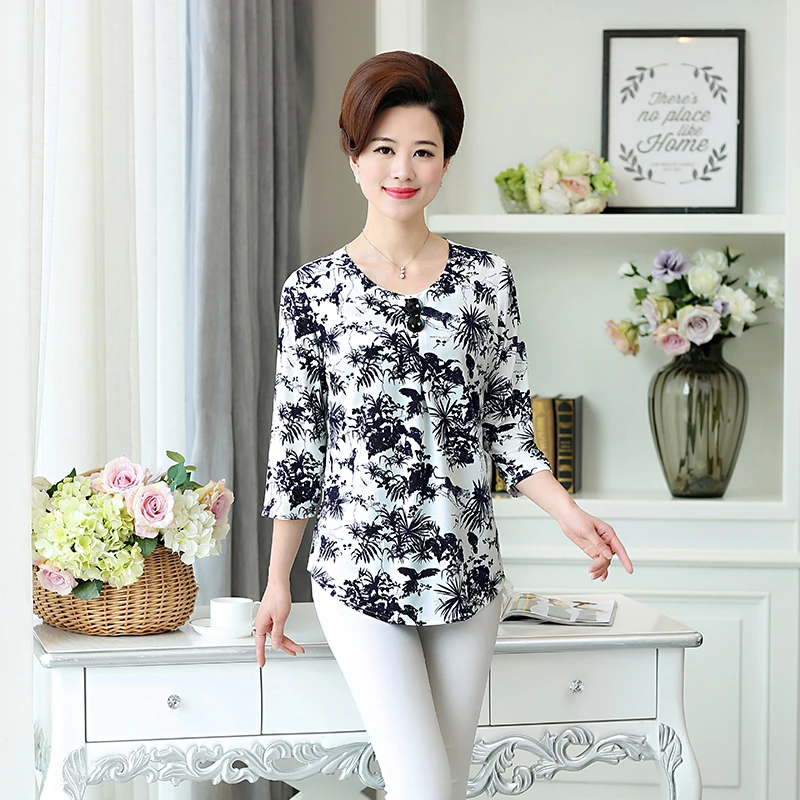 NIFULLAN Printed Half Sleeve T-shirt 2019 Summer New Fashion Mother 4XL Plus Size Tee Tops Women Floral Stretch O-neck Clothing
NIFULLAN Printed Half Sleeve T-shirt 2019 Summer New Fashion Mother 4XL Plus Size Tee Tops Women Floral Stretch O-neck Clothing