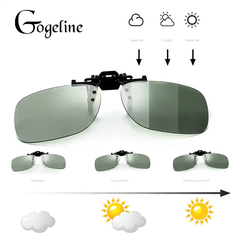 photochromic clip on sunglasses