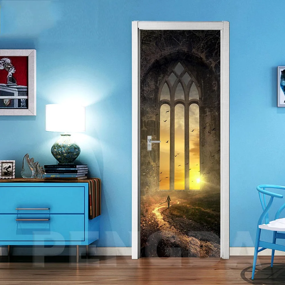 3D Creative Door Stickers Print Art Sunshine Window Picture For living Room Home Decor Decal Poster Waterproof Wallpaper Paste
3D Creative Door Stickers Print Art Sunshine Window Picture For living Room Home Decor Decal Poster Waterproof Wallpaper Paste