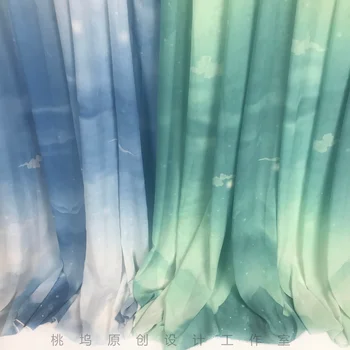 Chinese stlye landscape painting blue green Chiffon Printed fabric for DIY dress 1order=1pc(size:100x150cm)
Chinese stlye landscape painting blue green Chiffon Printed fabric for DIY dress 1order=1pc(size:100x150cm)