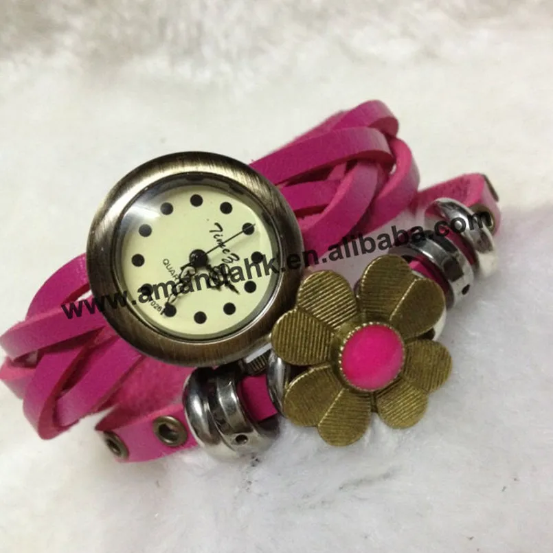 100pcs/lot, vintage punk Style leather spirally bracelet watch,luxury plum blossom metal ring woman dress wristwatch gift items.
100pcs/lot, vintage punk Style leather spirally bracelet watch,luxury plum blossom metal ring woman dress wristwatch gift items.