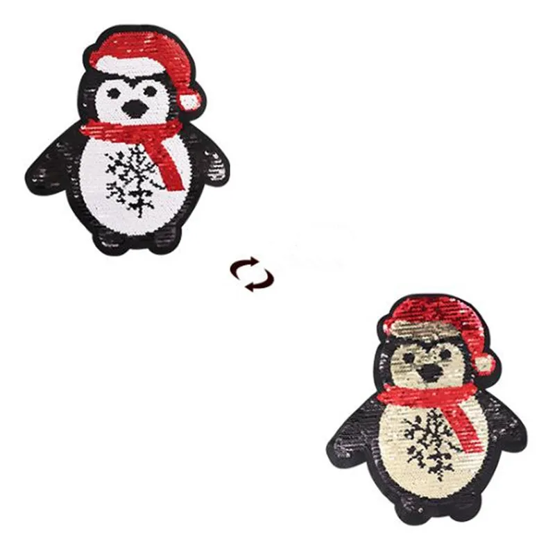 Clothing women Diy Sequin Christmas Penguin patches Reversible change color Up and Down Flip Patch for clothes stranger things
Clothing women Diy Sequin Christmas Penguin patches Reversible change color Up and Down Flip Patch for clothes stranger things