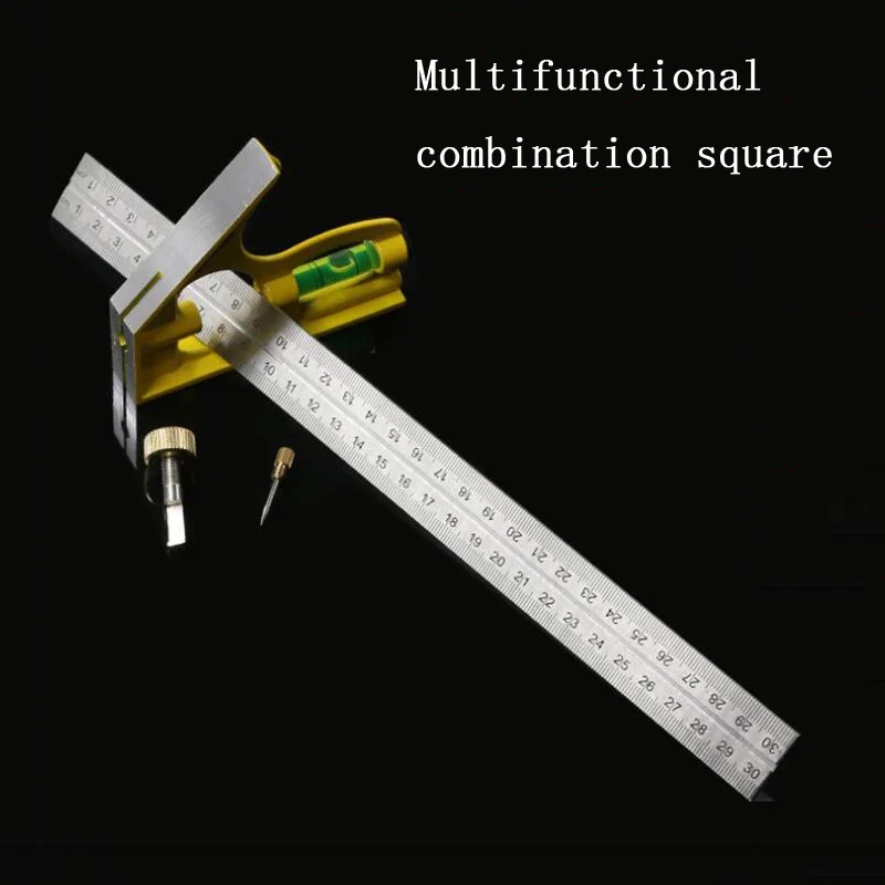 90 degree square angle movable angle ruler multi-function square ruler universal steel ruler woodworking level measuring tool
90 degree square angle movable angle ruler multi-function square ruler universal steel ruler woodworking level measuring tool