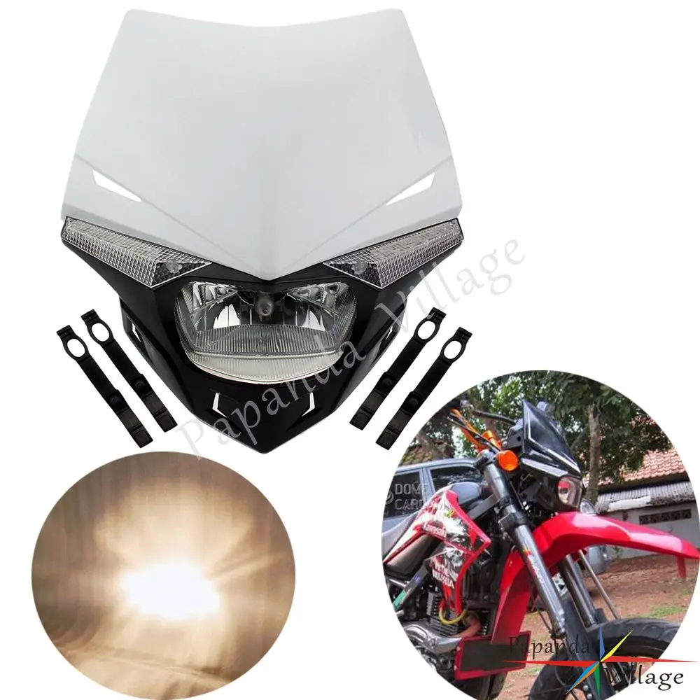 Papanda Universal White LED Motocross Headlight Motorcycle Headlamp Dirtbike for KX KXF KDX KLX KL XR CR CRF XL XLR SL
Papanda Universal White LED Motocross Headlight Motorcycle Headlamp Dirtbike for KX KXF KDX KLX KL XR CR CRF XL XLR SL