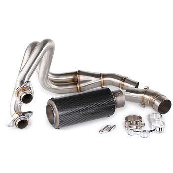 ER-6N ER-6F Motorcycle Exhaust Full System Header Link Pipe and Exhaust Muffler Pipe tail for Kawasaki ER6N ER6F NINJA 650R Z650