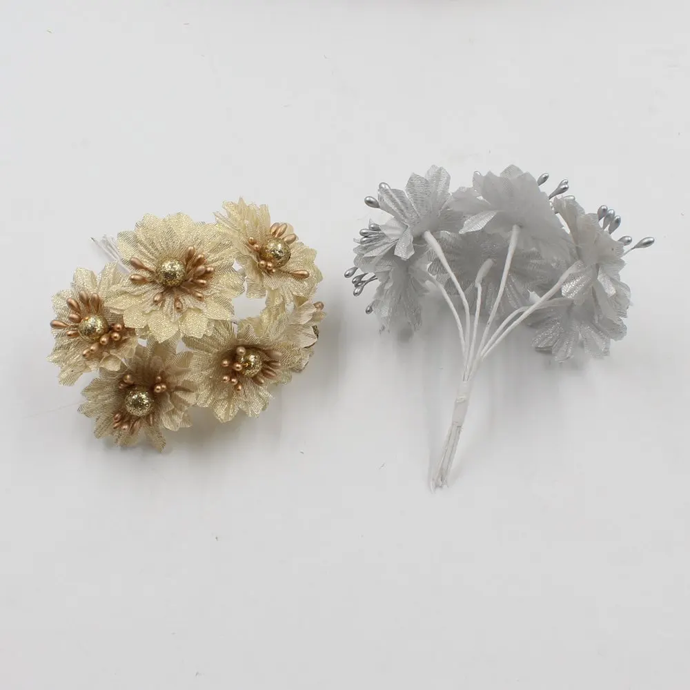 6pcs/lot new artificial gold and silver bouquet rose chiffon wedding dress DIY decorative bridal wreath collage
6pcs/lot new artificial gold and silver bouquet rose chiffon wedding dress DIY decorative bridal wreath collage