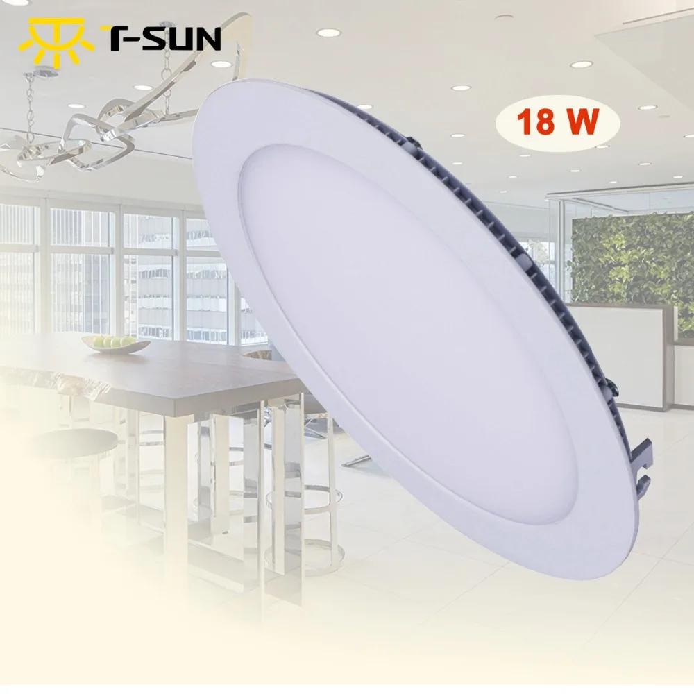 T-SUNRISE 18W Flat Panel Led Panel Light Recessed Ceiling Lamp led lamp for Bedroom Slim LED Lights AC100-270V SMD2835
T-SUNRISE 18W Flat Panel Led Panel Light Recessed Ceiling Lamp led lamp for Bedroom Slim LED Lights AC100-270V SMD2835