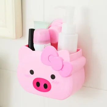 Cute cartoon pink pig bathroom Wall sucker Storage Rack Beautiful animal Pig Cow Frog storage box
Cute cartoon pink pig bathroom Wall sucker Storage Rack Beautiful animal Pig Cow Frog storage box