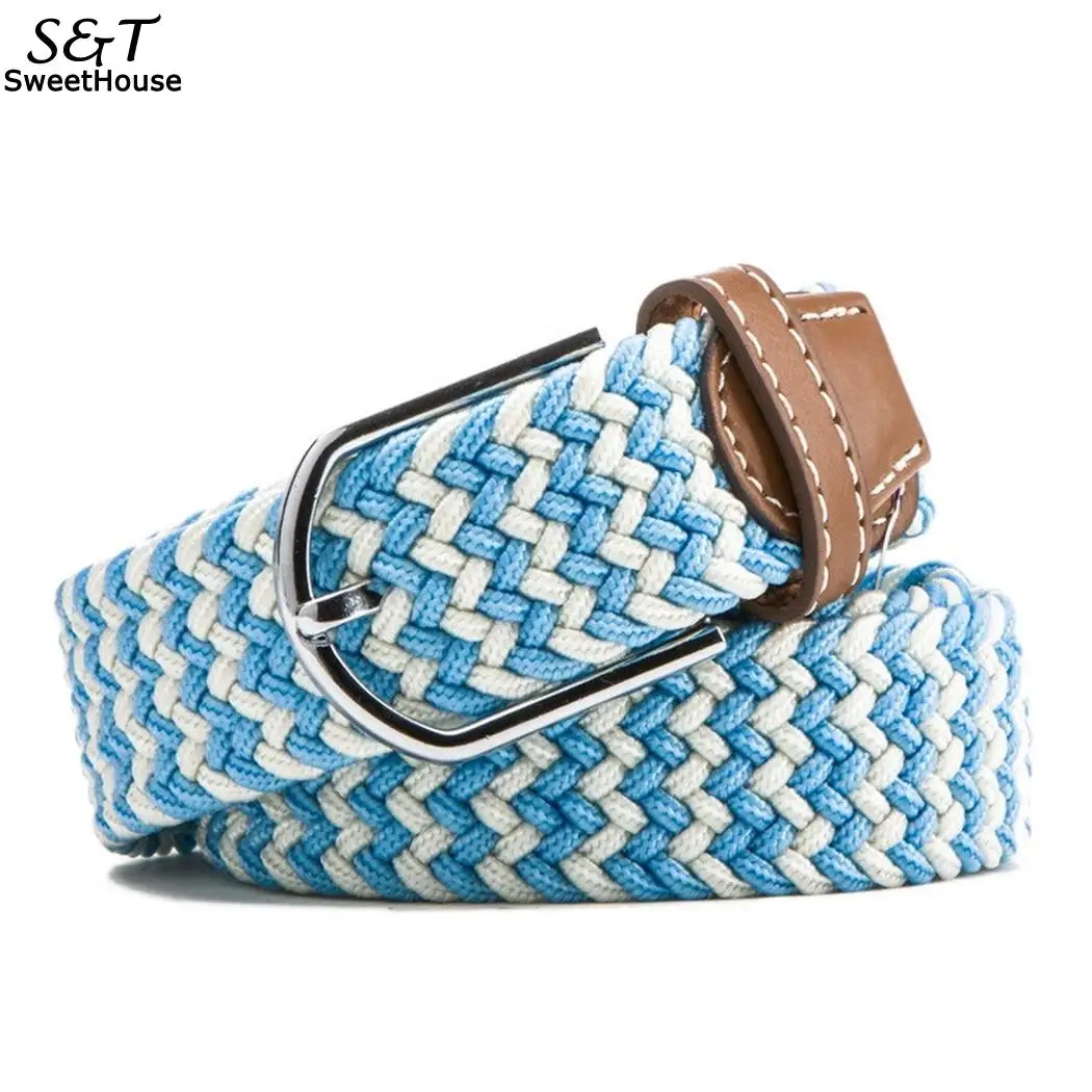 Casual Men Women Wild Woven Elastic Rubber Fashion Pin Buckle Net Color Canvas Elastic Belt
Casual Men Women Wild Woven Elastic Rubber Fashion Pin Buckle Net Color Canvas Elastic Belt