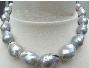 TOP huge 17" 22-28mm south sea genuine gray nuclear pearl necklace Lovely Women's Wedding Jewelry Pretty
TOP huge 17" 22-28mm south sea genuine gray nuclear pearl necklace Lovely Women's Wedding Jewelry Pretty