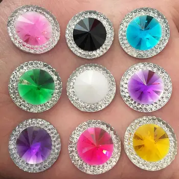 New 10pcs 20mm Resin Double Color Round Rhinestone Flatback Wedding Diy Crafts K19
New 10pcs 20mm Resin Double Color Round Rhinestone Flatback Wedding Diy Crafts K19