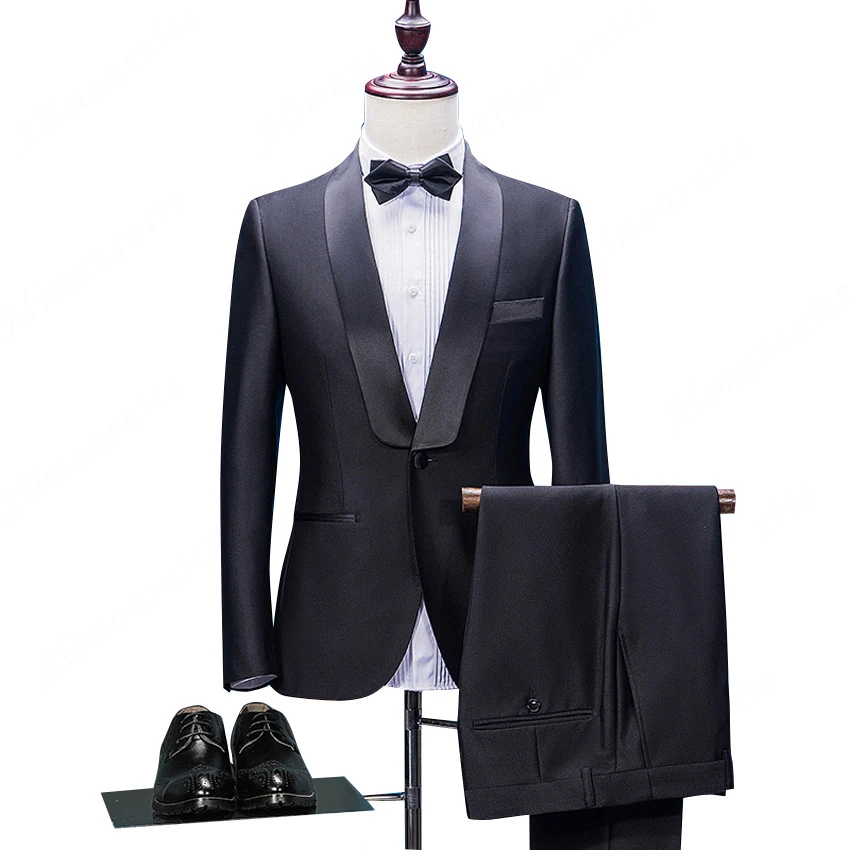 HB058 Tailored One Button Black Groom Tuxedos Slim Fit Tailored Suit Shawl Lace Lapel Wedding Suits For Men (Jacket+Pants+Bow)
HB058 Tailored One Button Black Groom Tuxedos Slim Fit Tailored Suit Shawl Lace Lapel Wedding Suits For Men (Jacket+Pants+Bow)