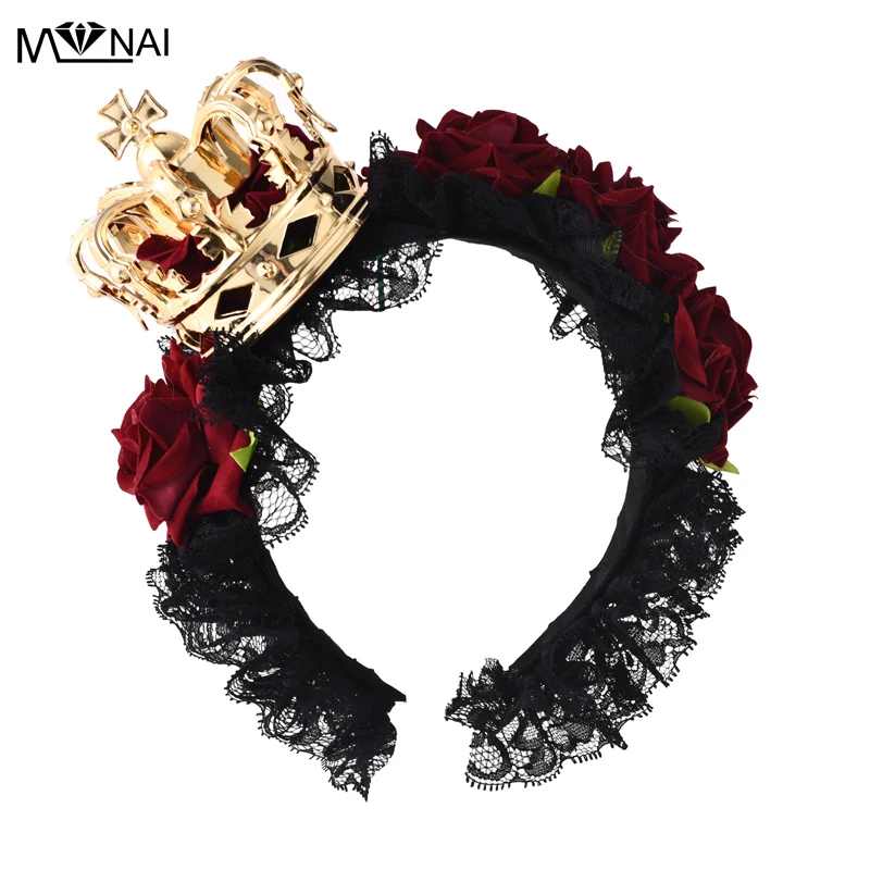 Lolita Ladies Rose Headband With Veil Handmade Unique Halloween Fancy Dress Costume Crown Hair Accessories Steampunk
Lolita Ladies Rose Headband With Veil Handmade Unique Halloween Fancy Dress Costume Crown Hair Accessories Steampunk
