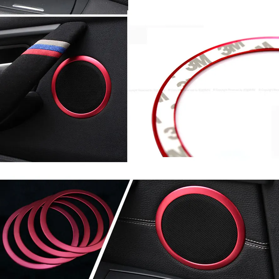 BBQ@FUKA 4pcs Interior Sound Speaker Trim Ring Covers Frame Decoration fit For BMW 3 Series F30 F34 320 335i Car Styling Alu
BBQ@FUKA 4pcs Interior Sound Speaker Trim Ring Covers Frame Decoration fit For BMW 3 Series F30 F34 320 335i Car Styling Alu