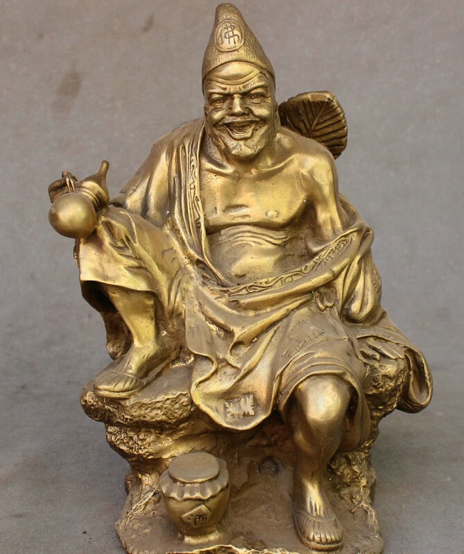 S4245 10" Folk Chinese Brass Buddha Dragon LuoHan JiGong Chai Gong Statue Sculpture D0317
S4245 10" Folk Chinese Brass Buddha Dragon LuoHan JiGong Chai Gong Statue Sculpture D0317