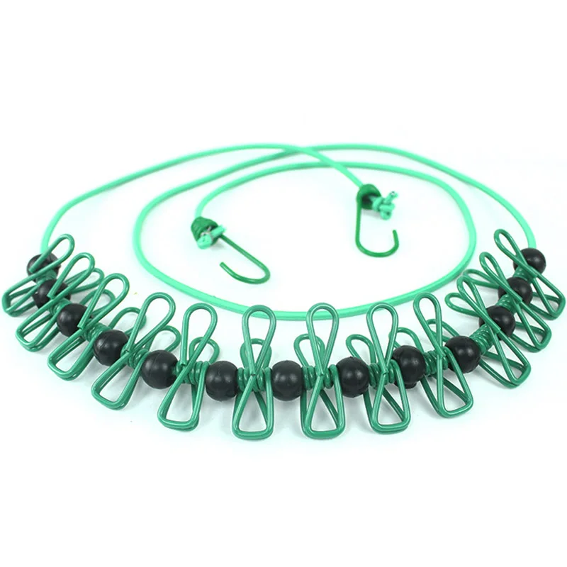 Clothesline Rope With Clips Windproof Non-slip Elasticity Retractable For Outdoor Camping 66CY
Clothesline Rope With Clips Windproof Non-slip Elasticity Retractable For Outdoor Camping 66CY