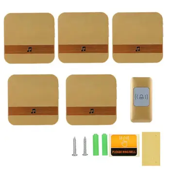 1V5 Digital Door Bell Kit Transmitter Receiver Wireless Doorbell Waterproof 300M Remote 110-240V US Plug
1V5 Digital Door Bell Kit Transmitter Receiver Wireless Doorbell Waterproof 300M Remote 110-240V US Plug