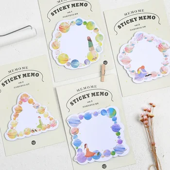 4Pcs/Pack Lonely Planet Kawaii Memo Pad Sticky Notes Cute Office Supplies Bookmark Paper Scrapbooking Sticker
4Pcs/Pack Lonely Planet Kawaii Memo Pad Sticky Notes Cute Office Supplies Bookmark Paper Scrapbooking Sticker