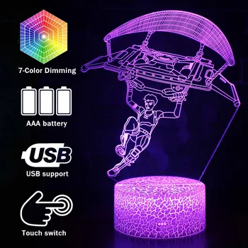 Fortress night battle royale solider with scar Colors changing Table Desk Light 3D LED fashion Lamp action figures creative gift
Fortress night battle royale solider with scar Colors changing Table Desk Light 3D LED fashion Lamp action figures creative gift