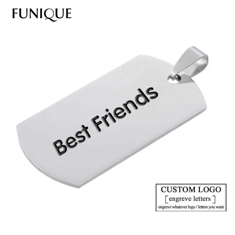 FUNIQUE 10PCs Stainless Steel Stamping Blank Pendant Dog Tags Pendants Silver Tone For Necklaces Bracelets Jewelry Making DIY
FUNIQUE 10PCs Stainless Steel Stamping Blank Pendant Dog Tags Pendants Silver Tone For Necklaces Bracelets Jewelry Making DIY