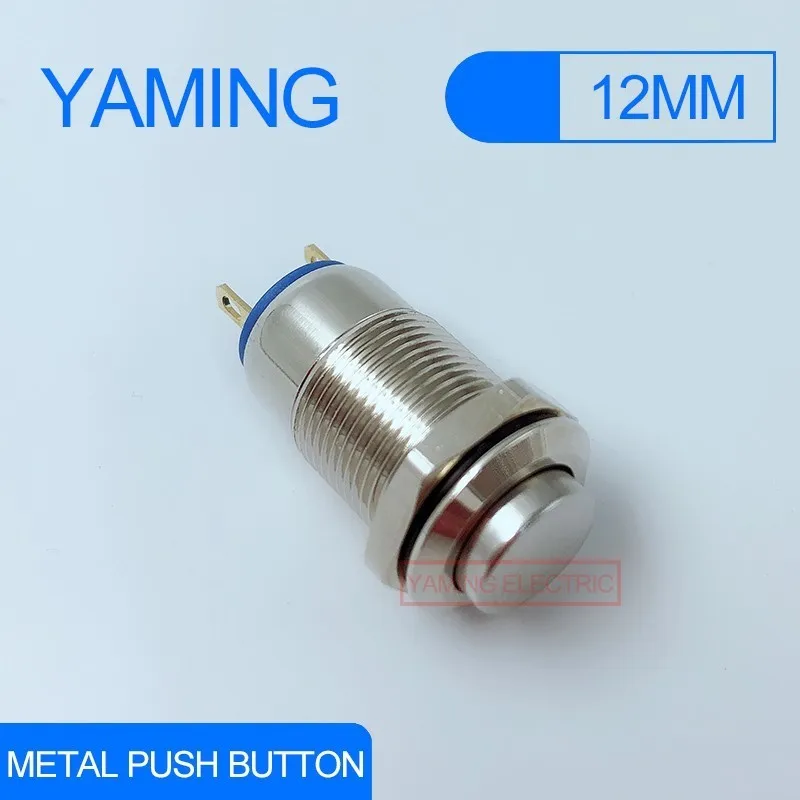 Latching 12mm 1A/36VDC High Round Long type 2 pins Self-locking Waterproof Mini Industrial Metal Push Button Switch V077
Latching 12mm 1A/36VDC High Round Long type 2 pins Self-locking Waterproof Mini Industrial Metal Push Button Switch V077