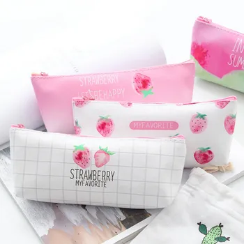 Fresh Lovely Strawberry PU-Leather Pencil Bag Pink Cute Storage Bag Stationery Pencil Case School Girl Stationery Supplies HOT
Fresh Lovely Strawberry PU-Leather Pencil Bag Pink Cute Storage Bag Stationery Pencil Case School Girl Stationery Supplies HOT