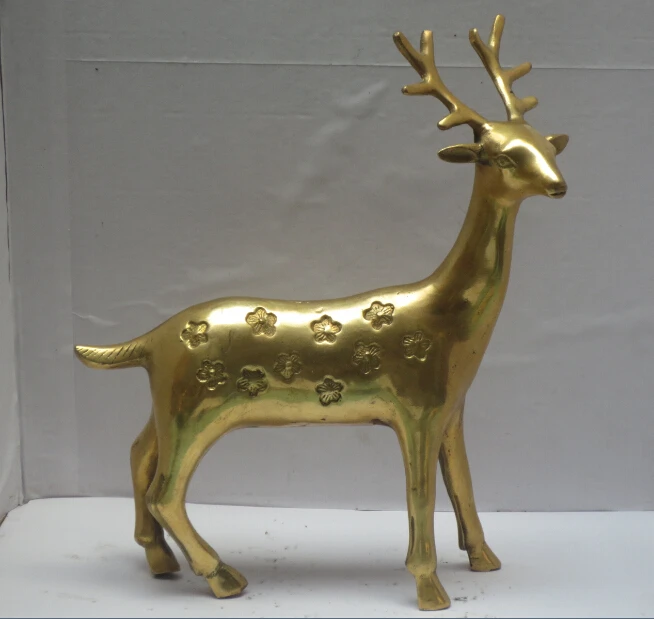 High: 9 Inch Metal crafts Home Decoration Chinese brass Carved Deer Sculpture / Metal Sika deer Statue
High: 9 Inch Metal crafts Home Decoration Chinese brass Carved Deer Sculpture / Metal Sika deer Statue