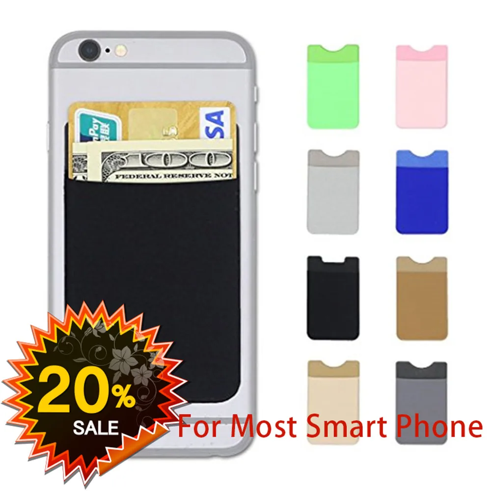 Fashion Elastic Lycra Cell Phone Wallet Case Women Men Credit ID Card Holder Phone Pocket Stick 3M Adhesive Universal size
Fashion Elastic Lycra Cell Phone Wallet Case Women Men Credit ID Card Holder Phone Pocket Stick 3M Adhesive Universal size