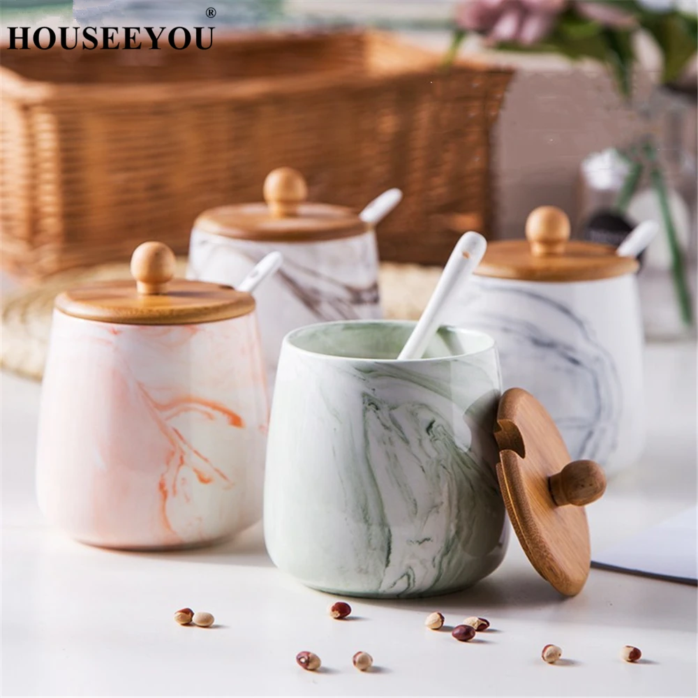 Marble Ceramic Seasoning Jar Jug Salt Sugar Pepper Spics Herb Can Bottle Tank Box with Lid Spoon Kitchen Dinning Storage Tool
Marble Ceramic Seasoning Jar Jug Salt Sugar Pepper Spics Herb Can Bottle Tank Box with Lid Spoon Kitchen Dinning Storage Tool