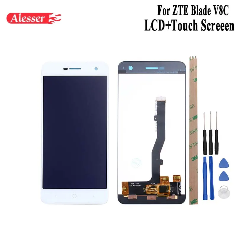 Alesser For ZTE Blade V8C LCD Display And Touch Screen 5.0 Inch Replacement Mobile Phone Accessories +Tools For ZTE Blade V8C
Alesser For ZTE Blade V8C LCD Display And Touch Screen 5.0 Inch Replacement Mobile Phone Accessories +Tools For ZTE Blade V8C