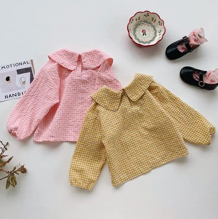 2019 new girls plaid shirt autumn full sleeve cotton fashion girls blouse 1-7t HU563
2019 new girls plaid shirt autumn full sleeve cotton fashion girls blouse 1-7t HU563