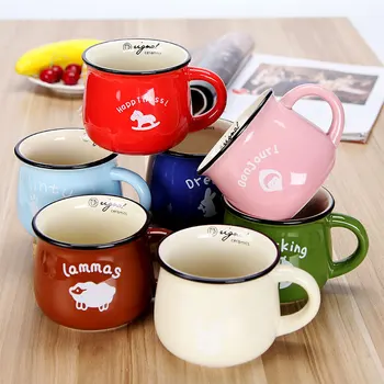 150/250/350ml 8 Type Creative Ceramic Milk Mug Pot-bellied Breakfast Coffee Cup Glaze Horse Sheep Chick Pattern Modern Brife
150/250/350ml 8 Type Creative Ceramic Milk Mug Pot-bellied Breakfast Coffee Cup Glaze Horse Sheep Chick Pattern Modern Brife
