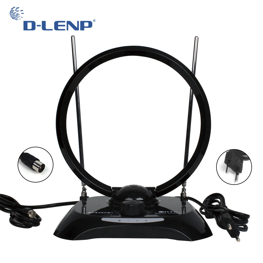 

Dlenp Antennas TV Receiving Antenna Indoor High Gain For DVB-T2 For ISDB-T ATSC Set Top Box Smart TV Receivers with IEC-Male