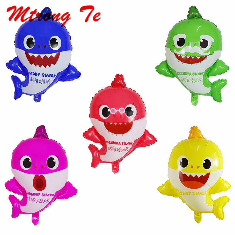 54*67CM Baby Shark Birthday Party Theme Aluminium Foil Balloons 3d Baby Shark Party Kids Birthday Party Decorations Supplies
54*67CM Baby Shark Birthday Party Theme Aluminium Foil Balloons 3d Baby Shark Party Kids Birthday Party Decorations Supplies