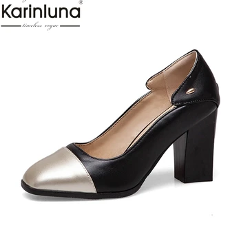 Karinluna Large Size 48 Chic Style 2019 Brand New Chunky Heels Elegant Office Lady women's Pumps Classics women's Shoes
Karinluna Large Size 48 Chic Style 2019 Brand New Chunky Heels Elegant Office Lady women's Pumps Classics women's Shoes