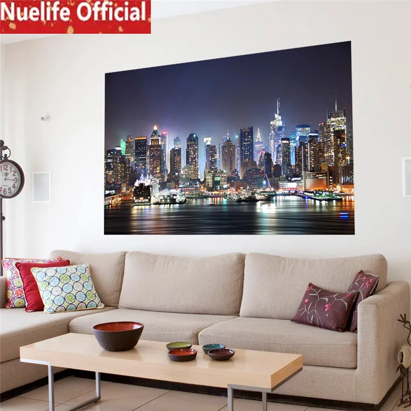 176x58cmx2pcs Manhattan night scene design wall stickers office living room bedroom TV sofa background decoration wall stickers
176x58cmx2pcs Manhattan night scene design wall stickers office living room bedroom TV sofa background decoration wall stickers