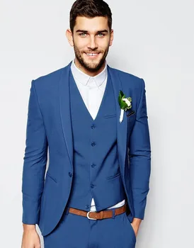 2018 Royal Blue Tuxedo Men's Elegant Men's Suit Daily Workwear Suit Jacket Party Party Suit Custom (Jacket + Pants + Vest + Tie)
2018 Royal Blue Tuxedo Men's Elegant Men's Suit Daily Workwear Suit Jacket Party Party Suit Custom (Jacket + Pants + Vest + Tie)