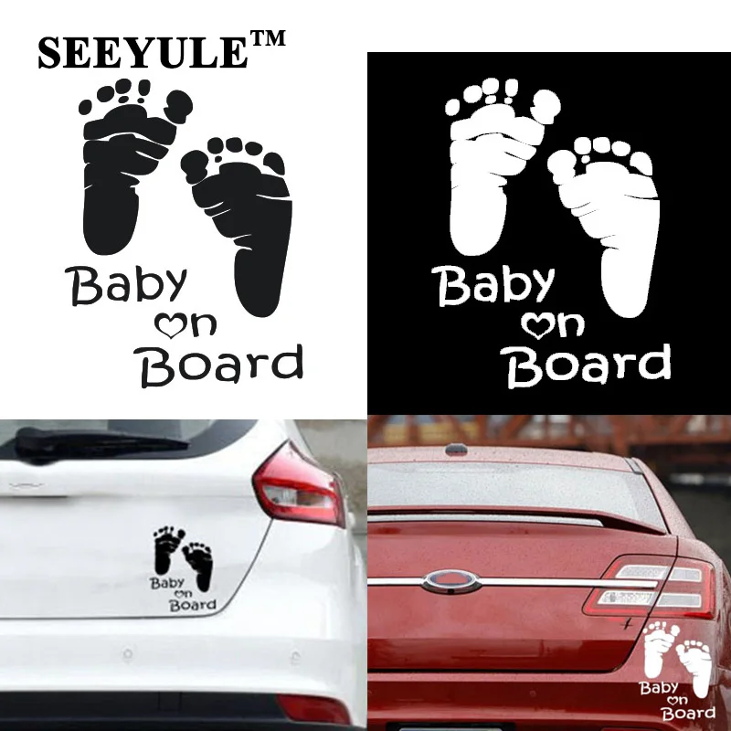 1pc SEEYULE 2017 New Arrival Car Sticker Baby on Board Cute Reflective Vinyl Sticker Decal for VW Renault Toyota Mazda
1pc SEEYULE 2017 New Arrival Car Sticker Baby on Board Cute Reflective Vinyl Sticker Decal for VW Renault Toyota Mazda