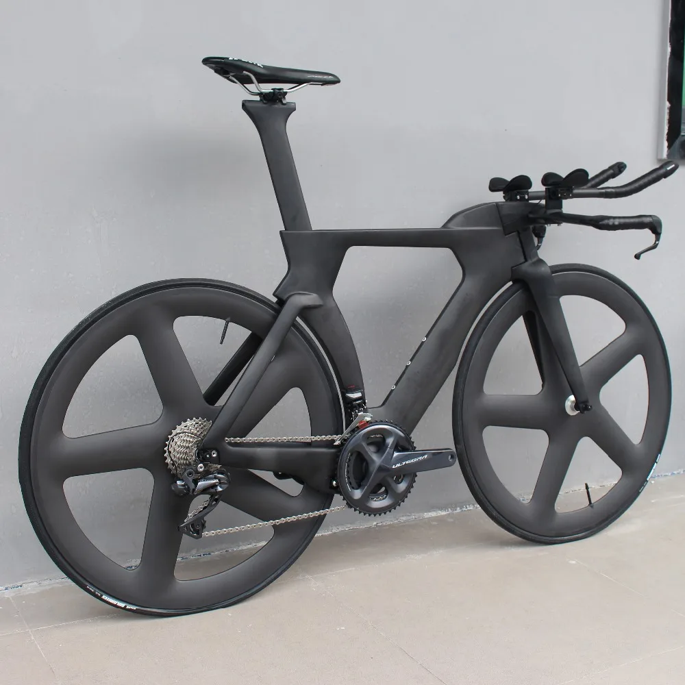 Китайский велосипед TT аэрокарбоновый пробный для триатлона tt с DI2 22 скорости