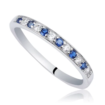 2-Tone Stone Clear Cystal & Blue CZ 925 Sterling Silver Charm Gift for Girlfriend R153WB
2-Tone Stone Clear Cystal & Blue CZ 925 Sterling Silver Charm Gift for Girlfriend R153WB