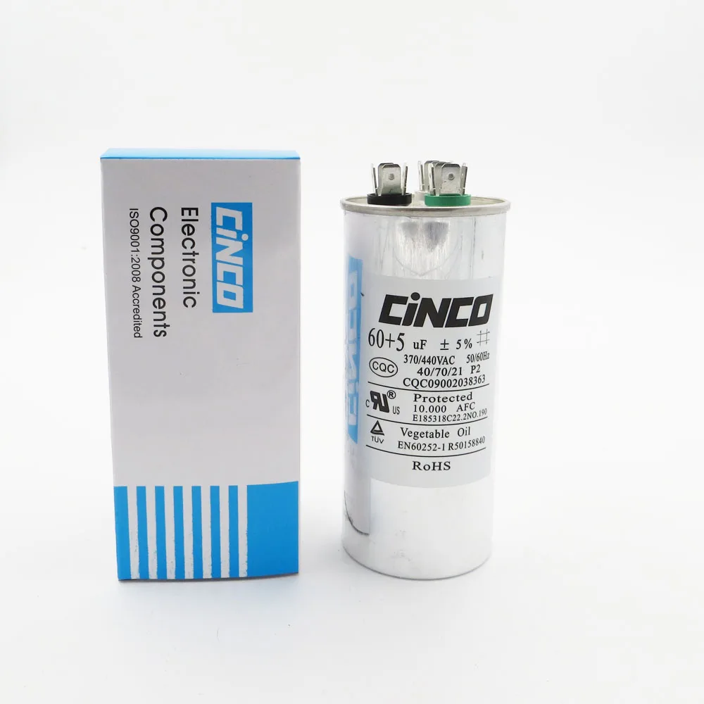 60+5uF 370VAC 440VAC Run Capacitor Air Conditioner Compressor Motor Capacitor CBB65 Aluminum Can P2 CBB65A-1 370V 440V
60+5uF 370VAC 440VAC Run Capacitor Air Conditioner Compressor Motor Capacitor CBB65 Aluminum Can P2 CBB65A-1 370V 440V