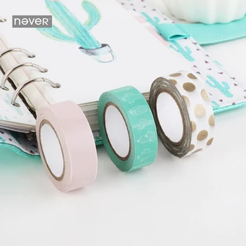 NEVER Cactus Series Stationery decorative sticker washi paper tape set Can be written Masking tape Notebook Planner Accessories
NEVER Cactus Series Stationery decorative sticker washi paper tape set Can be written Masking tape Notebook Planner Accessories