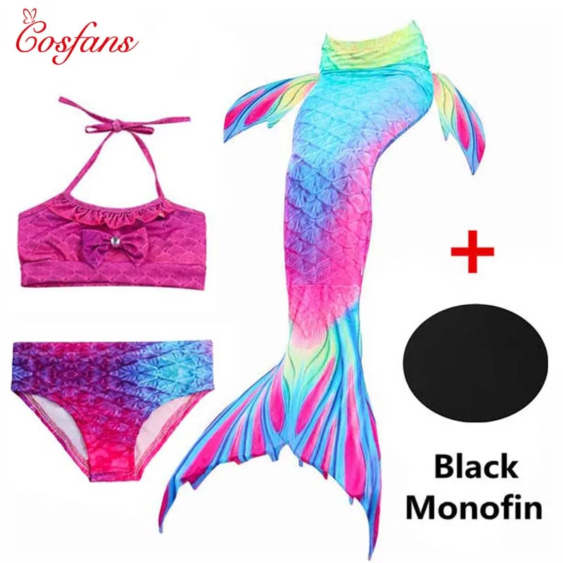 4PCS/Set Kids Girls Mermaid Tails with Black Fin Swimsuit Bikini Bathing Suit Dress for Girls Kids With Flipper Monofin For Swim
4PCS/Set Kids Girls Mermaid Tails with Black Fin Swimsuit Bikini Bathing Suit Dress for Girls Kids With Flipper Monofin For Swim